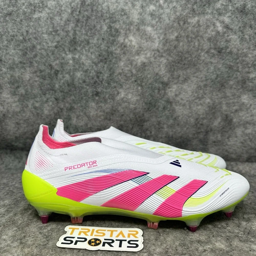 Adidas Predator Elite LL SG Soccer Cleats Mens 11.5 White Pink Celestial Victory